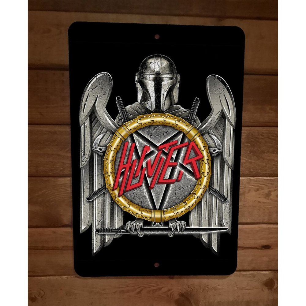 Hunter of Death Slayer Mandalorian Star Wars‎ Parody 8x12 Metal Wall Sign
